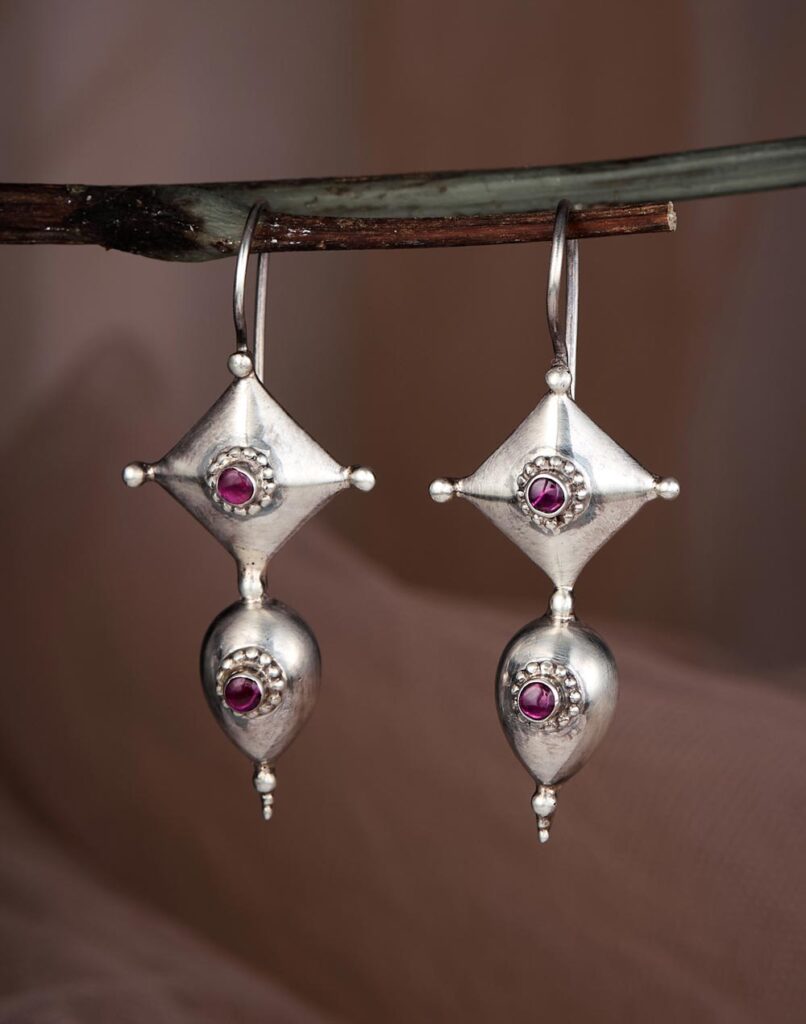 Silver Dangler Earrings