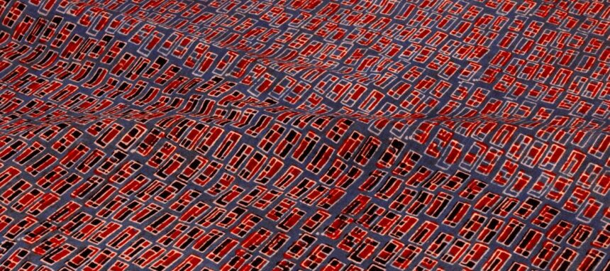 Ajrakh Hand Block Printed Fabric