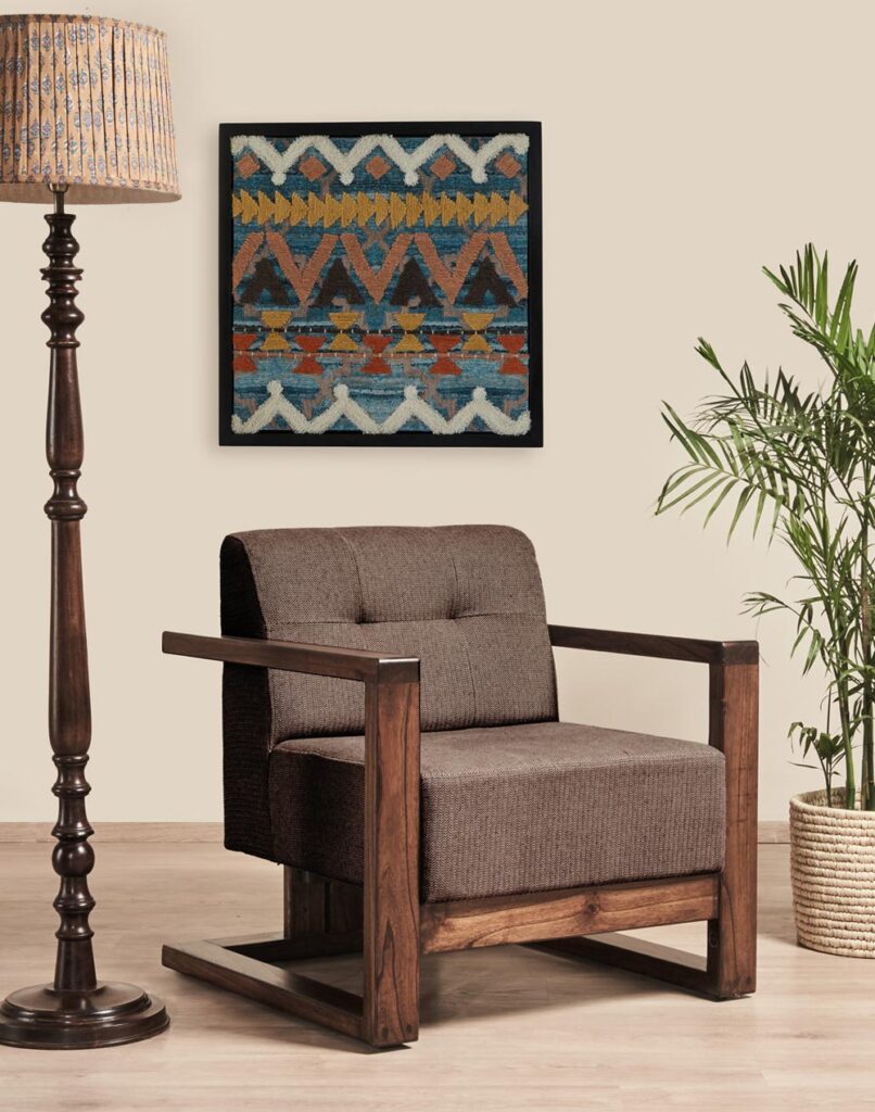 Coffee Saar Single Seater Sofa