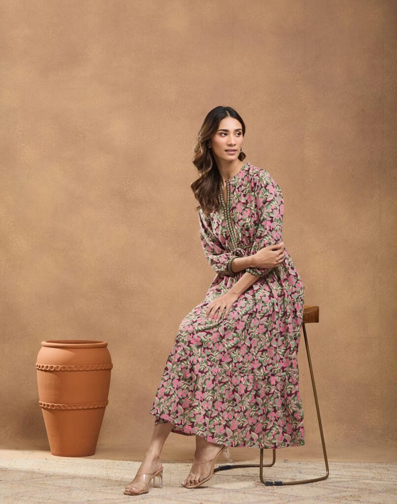 Pink Cotton Maxi