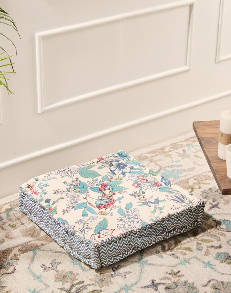 Wabi Sabi Printed Cotton Floor Cushion