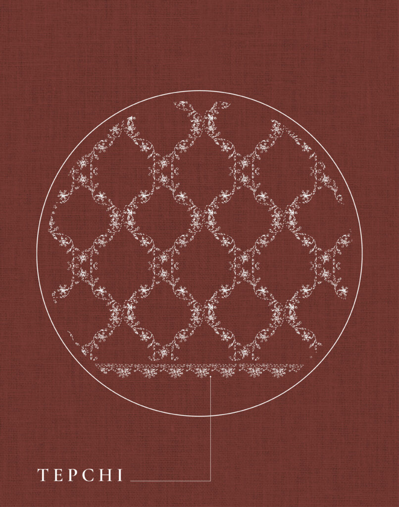 Tepchi stitch of Chikankari