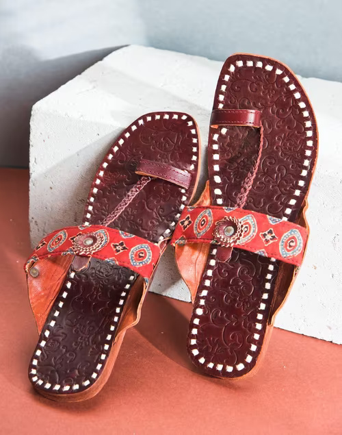 Brown Leather Chappal