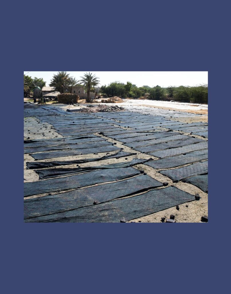 Drying Indigo Fabrics
