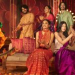 Garba and dandiya outfit ideas in chaniya choli and festive kurti from Fabindia